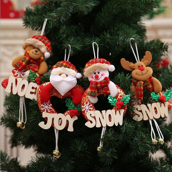 

christmas decorations santa claus snowman deer bear hanging ornament1