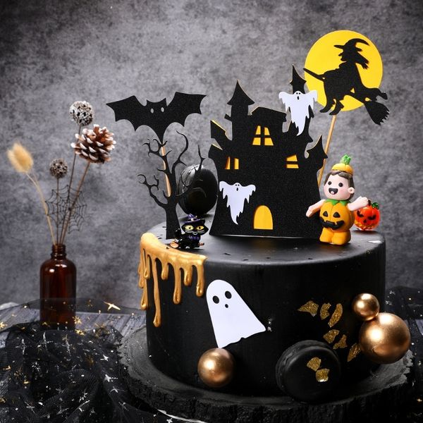 

zgibb halloween dessert treewitch ghost house castle pumpkinpumpkin spider bat ghost halloween dessert house treewitch plug-in decoration ca