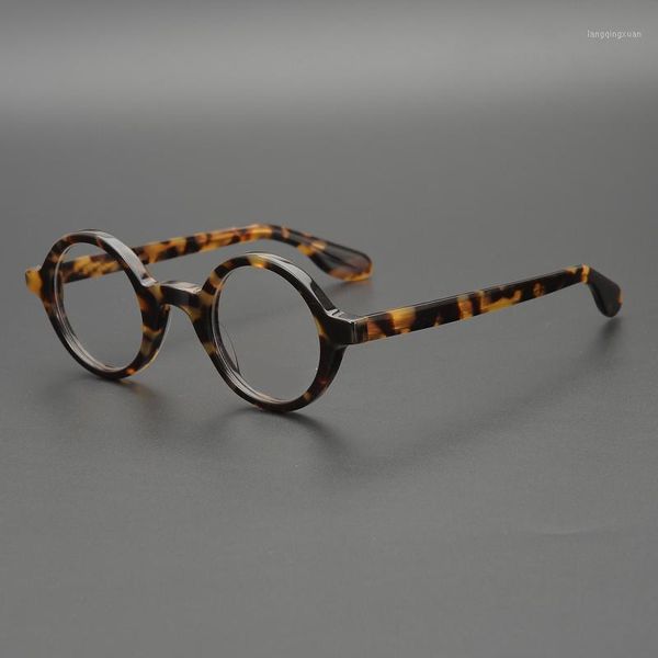 

vazrobe small round eyeglasses men thick acetate tortoise glasses frame man nerd vintage eyewear spectacles for prescription1, Black