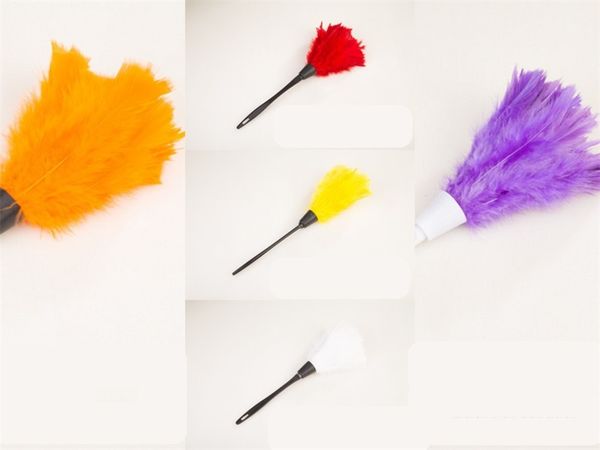 

multi colour feather dusters dust removal homes hang duster plastic handle cleanings tool book case red 1 8xq l2