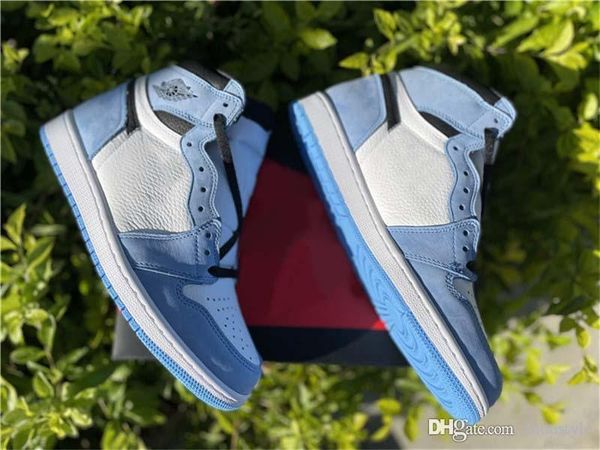 

новый auble authentic 1 высокий ог университет синие открытый обувь белые мужчины полуночные голубые черные ретро кроссовки запатос спорт с
