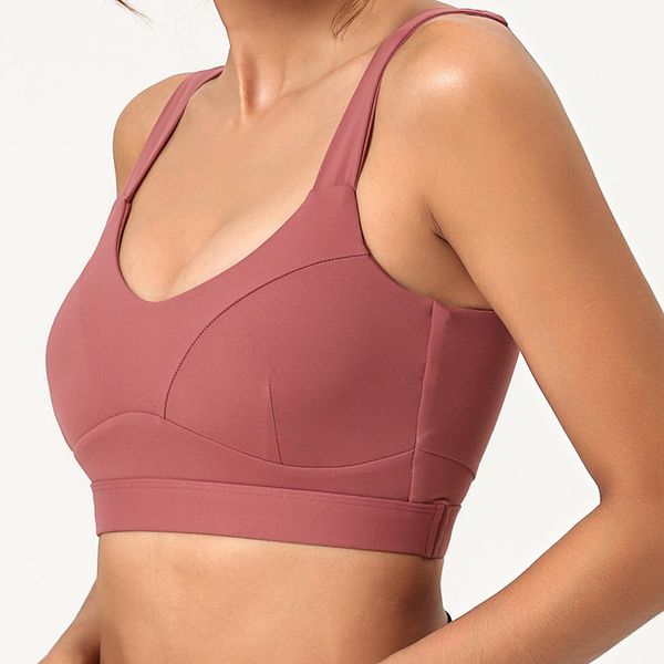 

52hz professional sports bra shockproof nonssteel ring gathersports underwear fitness bras quality breathable, White;black