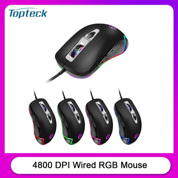 

mice ywyt wired gaming mouse 4800 dpi professional macro definition with ergonomic grip rgb breathing light black