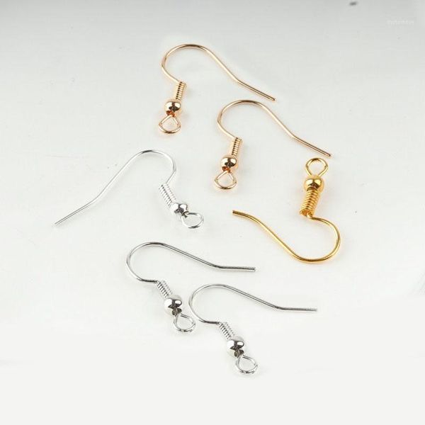 

200pcs/lot iron earring findings ear hooks wires for diy jewelry making accessories hook ear clasps jewelry supplies 18x19mm1, Silver