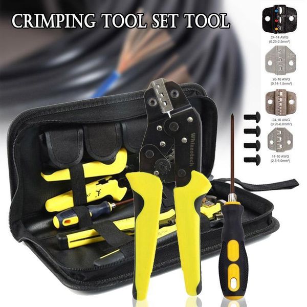 

wire crimpers wire strippers tool kit crimping tool 4 in 1 insulated ratcheting terminals set pak551