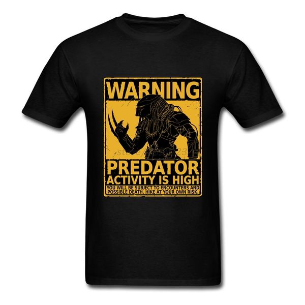 

funny t-shirt men o-neck short sleeve alien warning predator t shirt halloween gift summer clothing sport hooded sweatshirt hoodie