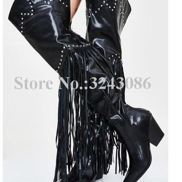 

discount luxury women's bootswear to the thighs, women in heels and high heels, black leather wallet, bora, boots, sexy, above knee