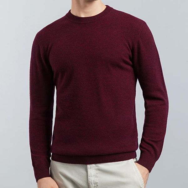 

men's sweaters e-baihui autumn winter thick warm o-neck 100% wool sweater men brand clothing knitted cashmere pullover 8802, White;black