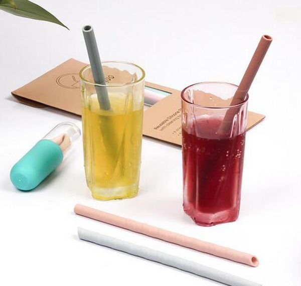 

многоразовый сложный складной питьевой соломинки гибкие винтовые нити сильные соломинки bpa свободная солома с clea bbyaao soif