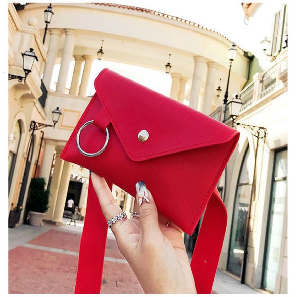 

2019 women belt leather waist bag fashion women's pure color ring pu messenger shoulder chest pochete homem