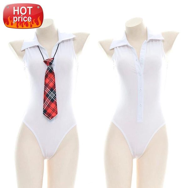 

women's erotic outfits transparent clothes one piece lingerie bodysuit roleplay student uniform cow cosplay girl white #636k, Black;white