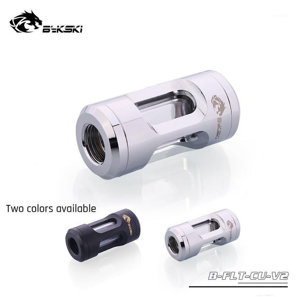 

bykski b-flt-cu-v2, full copper cover filters, acrylic body, g1/4 double inner thread, metal filters,1