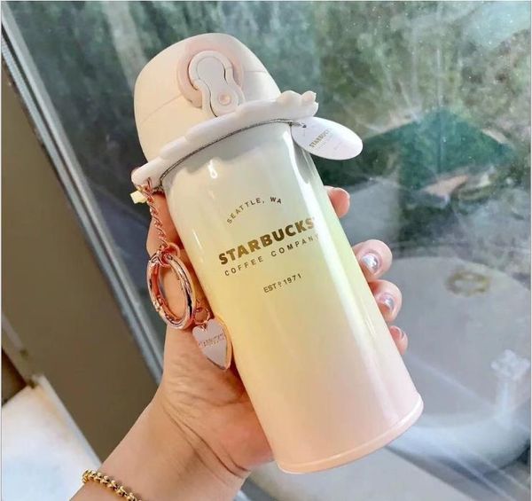 

2020 starbucks valentine's day limited edition rainbow belt pendant bag four seasons mug coffee limited edition couple cup