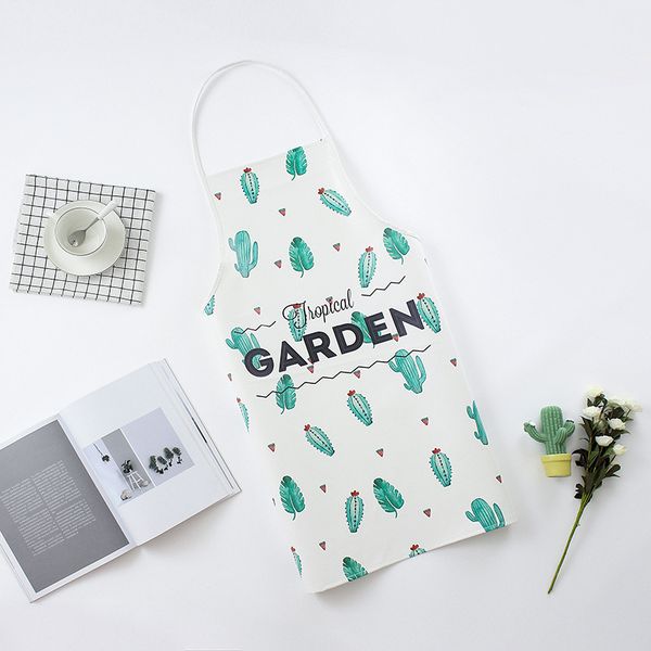 

pu prevent water aprons kitchen oil proof cleaning apron home furnishing clean flamingo pattern coveralls new arrival 11jm l1