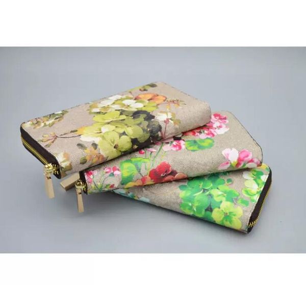 

2022 sell fashion letter long wallet purse designer men and women geranium print zip large capacity style bag beautiful christmas birthday g, Red;black