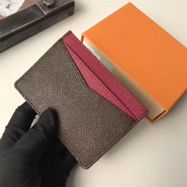 

luxurys designers credit card holder wallet bags coin purse fashion lambskin caviar genuine leather womens and mens mini wallets cardholder, Brown;gray