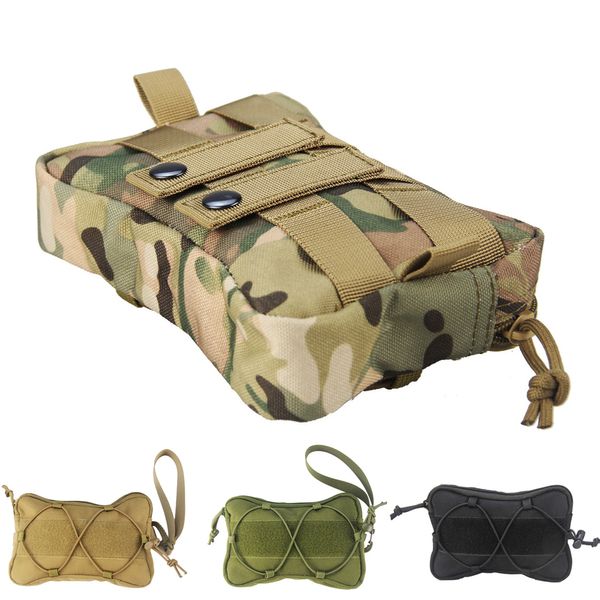 Saco de Caça ao Ar Livre EDC Cintura Tática Bolsa Army Army Militar Mille Cintura Molle Cintura Bolsa Primeiros socorros Kits Médico Saco Q0705