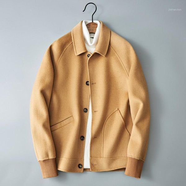 

new men's wool short coat in autumn and winter 20201, Black