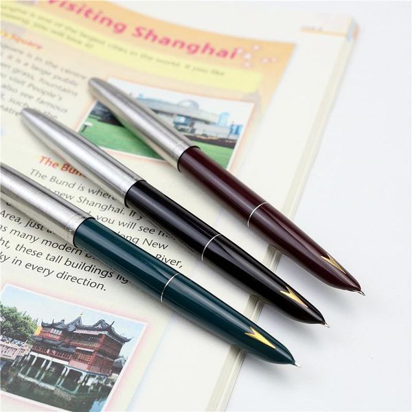 

fountain pens nostalgic style hero gold arrow retro plastic pen school student office writting stationery1