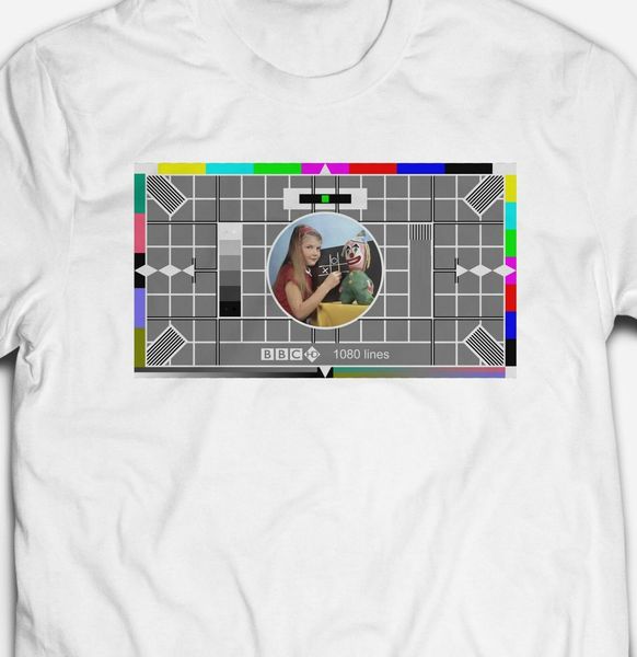 

retro vintage bbc hd test card t.v. television t shirt tee summer new custom printed t shirts sport hooded sweatshirt hoodie