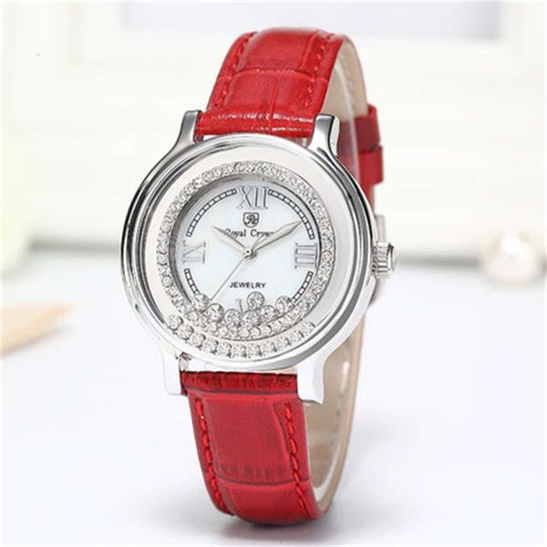 

royal crown belt women's quartz diamond fashion watch