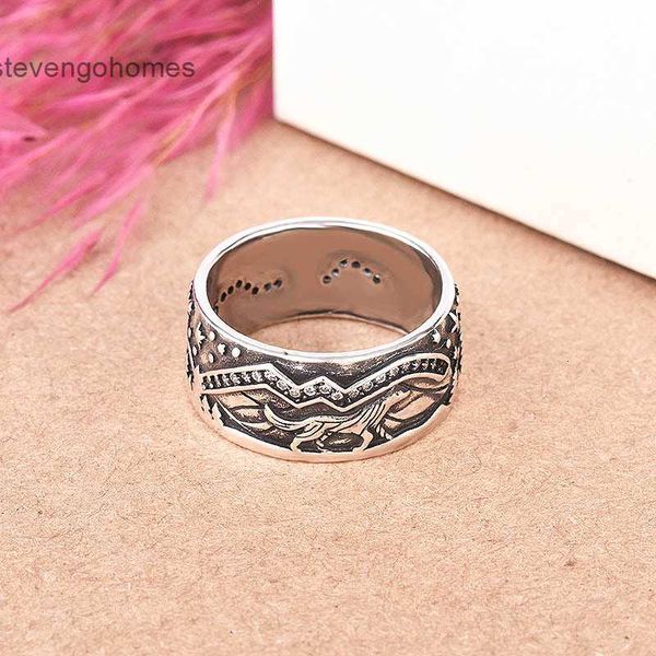 

with zhenrong ring loyal wolf plated couple pair s925 thai silver