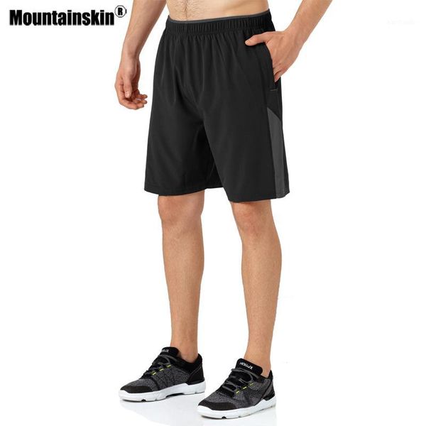 

outdoor shorts mountainskin 2021 mens summer sport hiking running camping gym fitness male short trousers us size va7381, Brown;gray
