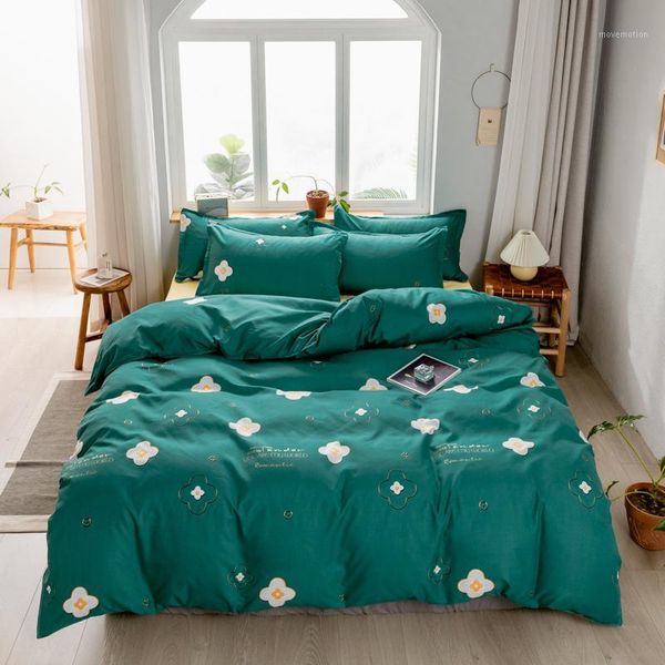 

cotton luxury four-piece suit quilt cover bedding sheet bed sheet set1