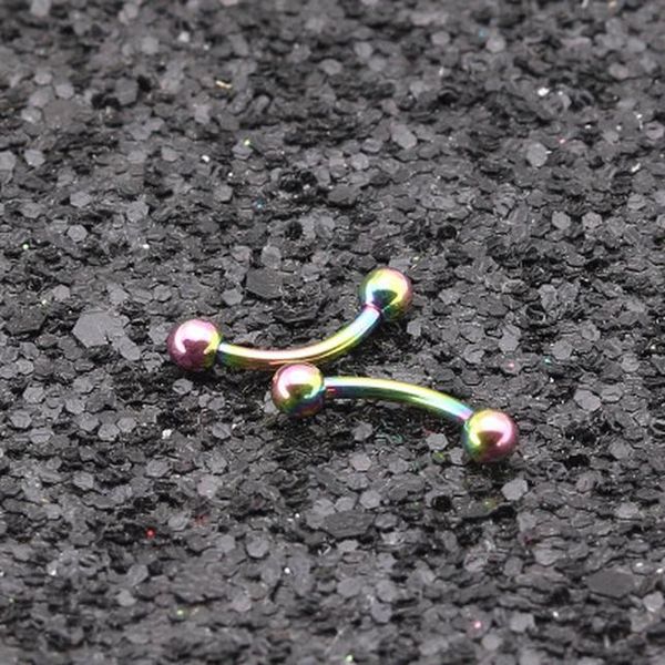

modrsa 2pcs/lot stainless steel eyebrow ring barbell tragus ear piercings nose ring lip eyebrow piercings ring body jewelry q bbyuyy, Silver