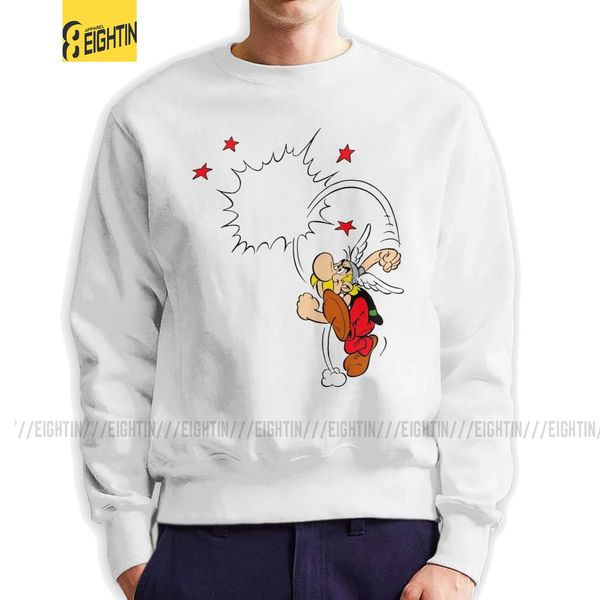 

астерикс и обеликс comic hoodie новизна панорамикс французского мультфильм комедия dogmatix swea printed пуловер мужская фуфайка hoodie мужч