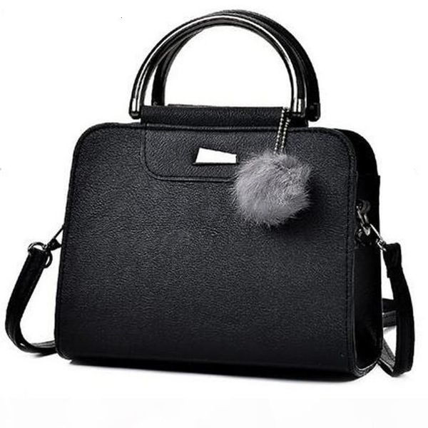 

ladies handbags bags fur ball brand designer female leather shoulder crossbody bag for women sac bolsa feminina