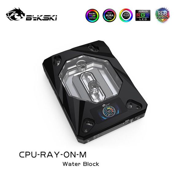 

bykski cpu water block for amd platform ryzen am4 ,am3,am3+, am2,am2+,fm2,fm2+5v 3pin,12v 4pin ,cpu-ray-on-m