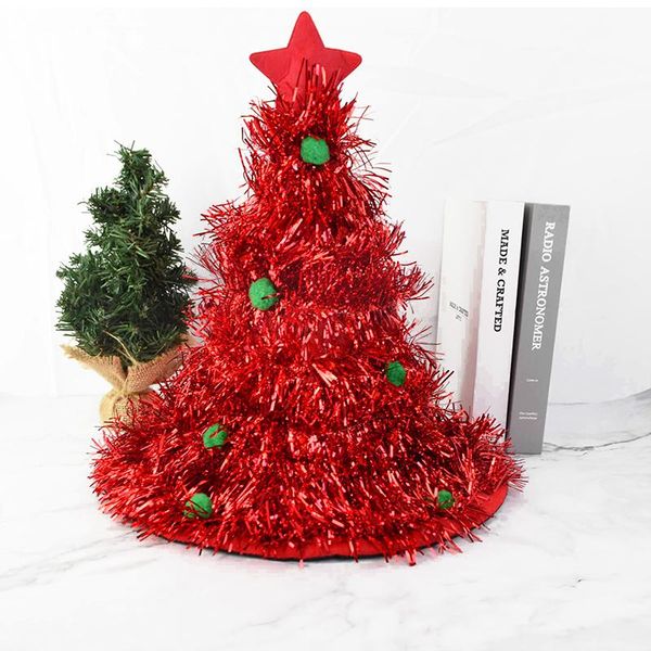 

блестящий зеленый красный серебро кисточкой рождество декор hat cap party для взрослых дети новогодние подарки фестиваль для вечеринок фото