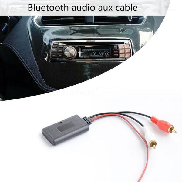 

bluetooth car kit universal aux receiver module 2 rca cable stereo radio play audio adapter auto wireless music input for truck b2k71