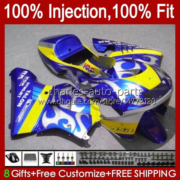 Iniezione Per HONDA fiamme d'argento NSR250R MC28 PGM4 94 95 96 97 98 99 102HC.35 NSR 250 R 250R NSR250 R 1994 1995 1996 1997 1998 1999 Carenatura