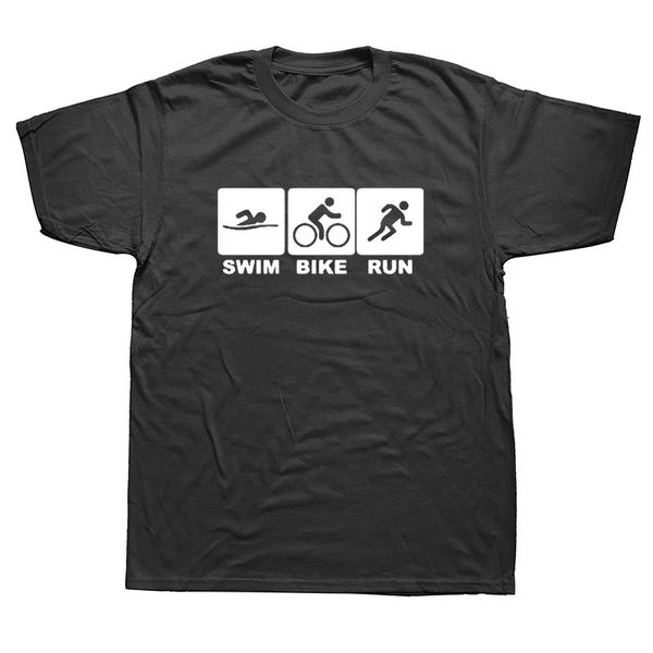 

sport triathlon t-shirt men swimmings biking runnings funny printed t shirts for men summer fashion short sleeve cotton tees