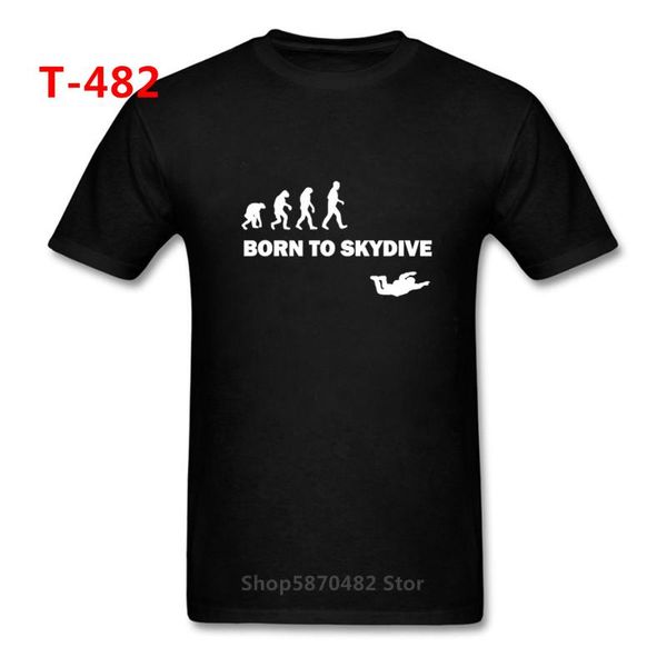 

100% cotton men's o-neck born to skydive parachute jump t-shirts vintage camiseta crewneck 100% cotton pl sport hooded sweatshirt hoodi