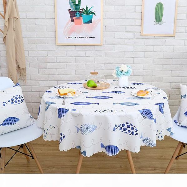 

new fresh waterproof round table cloth leaves plaid square rectangle dining table tablecloth refrigerator dustproof cover tapete