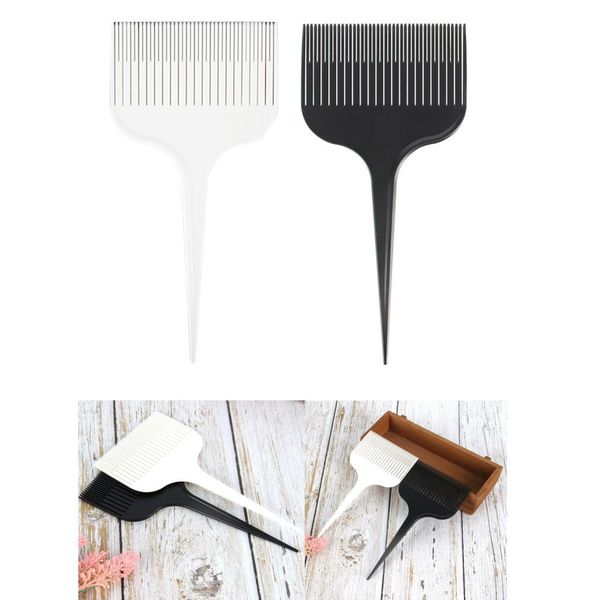 

2 pieces professional hair sectioning weave highlight comb salon dyeing comb, Silver