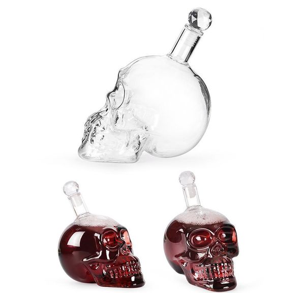 

creative crystal skull head bottle whiskey vodka wine decanter bottle whisky glass beer glass spirits cup water g jllbhd lajiaoyard