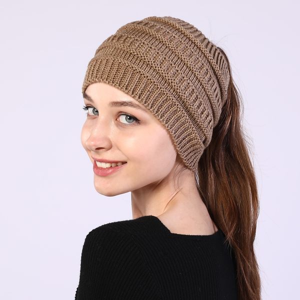 

beanie winter hair band hat knitted ponytail cap hats hood and stretch will for fashion women white autumn soft black sandy oaknd, Blue;gray