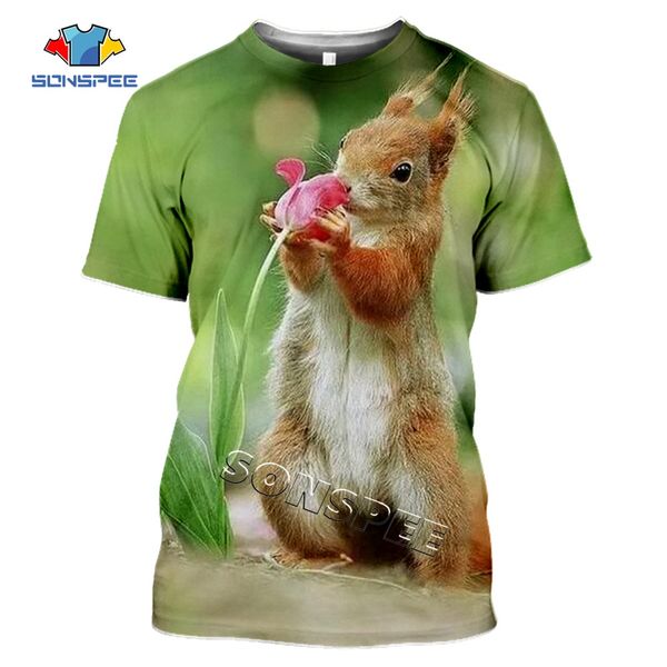 

animal squirrel summer homme 3d print shirts hippie aesthetic funny men clothing