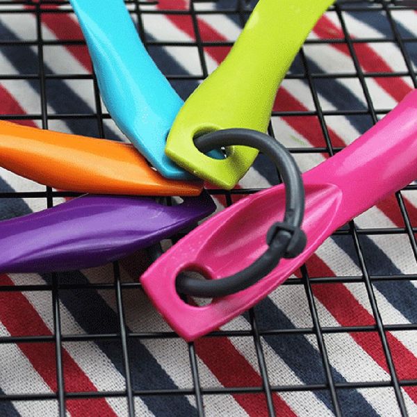 

5pcs set abs plastic measuring spoons colorful measure spoon durable sugar cake baking spoon kitchen measuring tool hip h wmthit