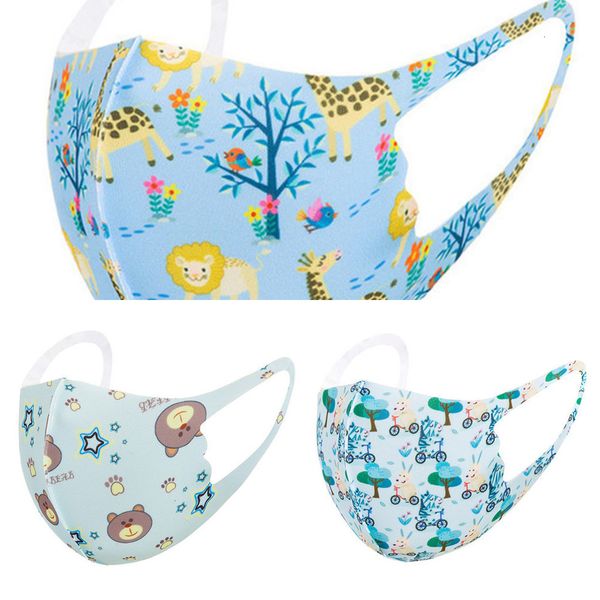 

children's cartoon designer mask face masks kids face printed masks can wash children's protect