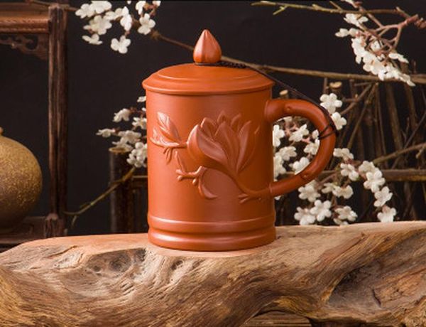 

цзя gui ло 420ml чашки офиса керамика фиолетовый клей кружка пуэр чай кубок подарков путешествия главная кухня бар поставки i004 bbypel wrho