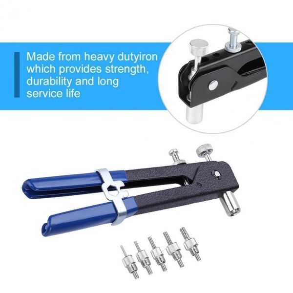 

professional hand tool sets 86pcs m3-m8 riveter nut rivet gun kit manual threaded rive stainless steel nuts metric thread for screws