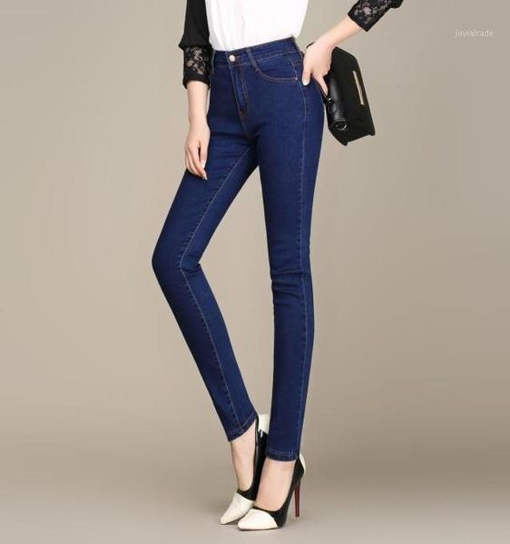 

women's jeans women's autumn high waist stretch pants was thin pencil pants1, Blue