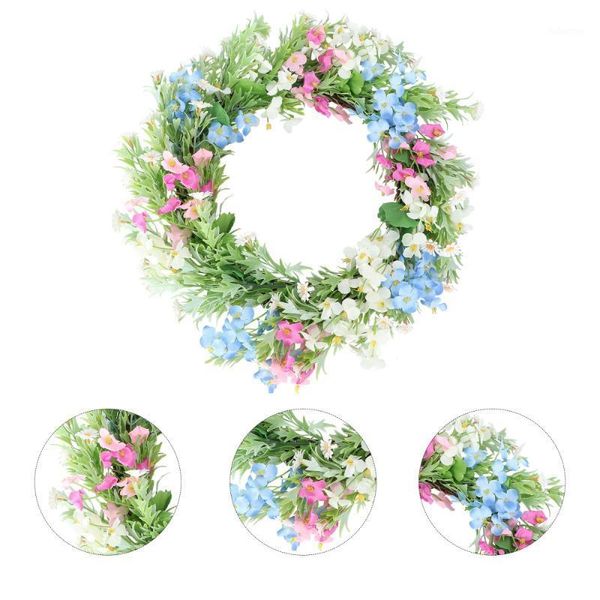 

1pc hanging lifelike garland ornament wedding wreath door spring wreath pendant1