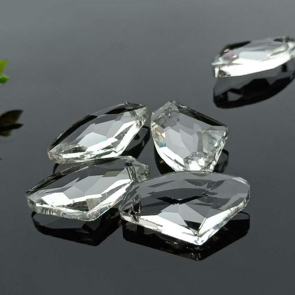

5pcs k9 3256 axe crystal pendants glass clear diy chandelier crystals prisms beads suncatcher hanging ornament lamp part decor h jllylw