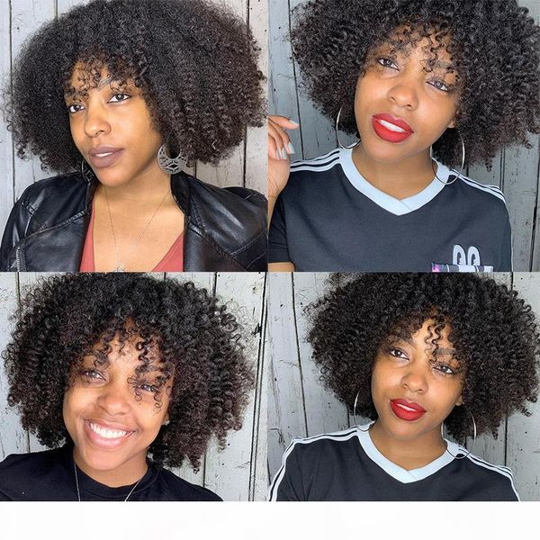 

afro kinky curly u part wig 180% density brazilian virgin human hair upart wigs kinky middle part wigs, Black;brown